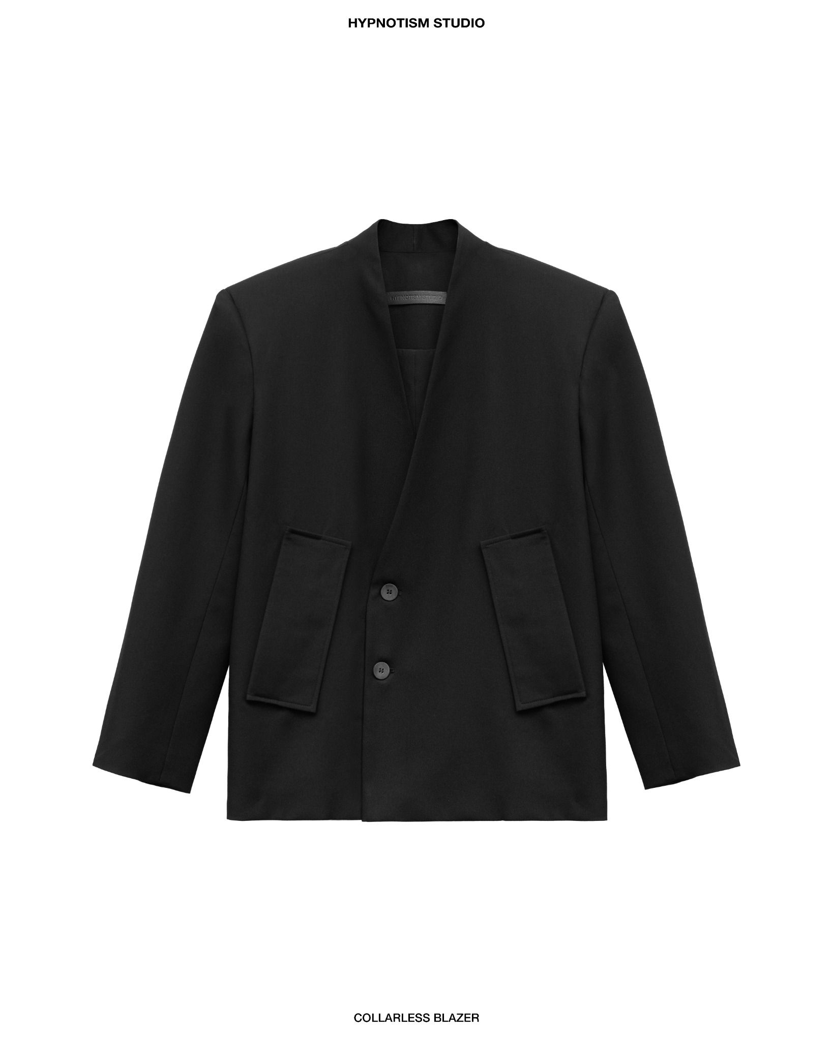  COLLARLESS BLAZER 