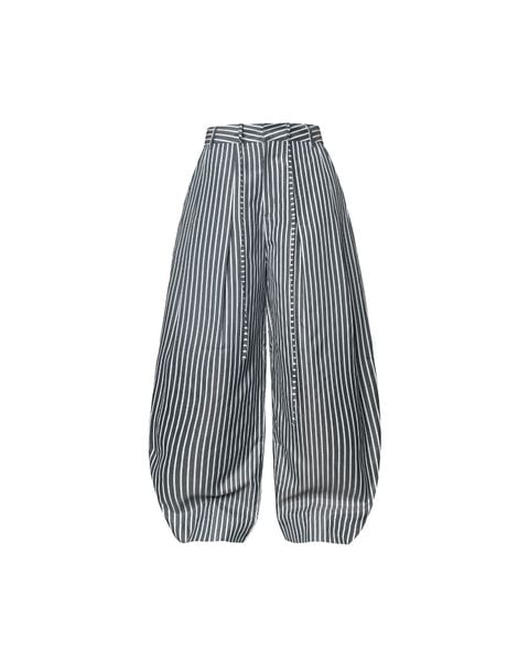  STRIPED CURVY TROUSERS 