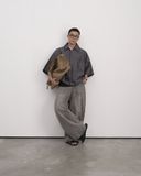  HALF CIRCLE DENIM SHIRT 