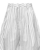  STRIPED CURVY TROUSERS 
