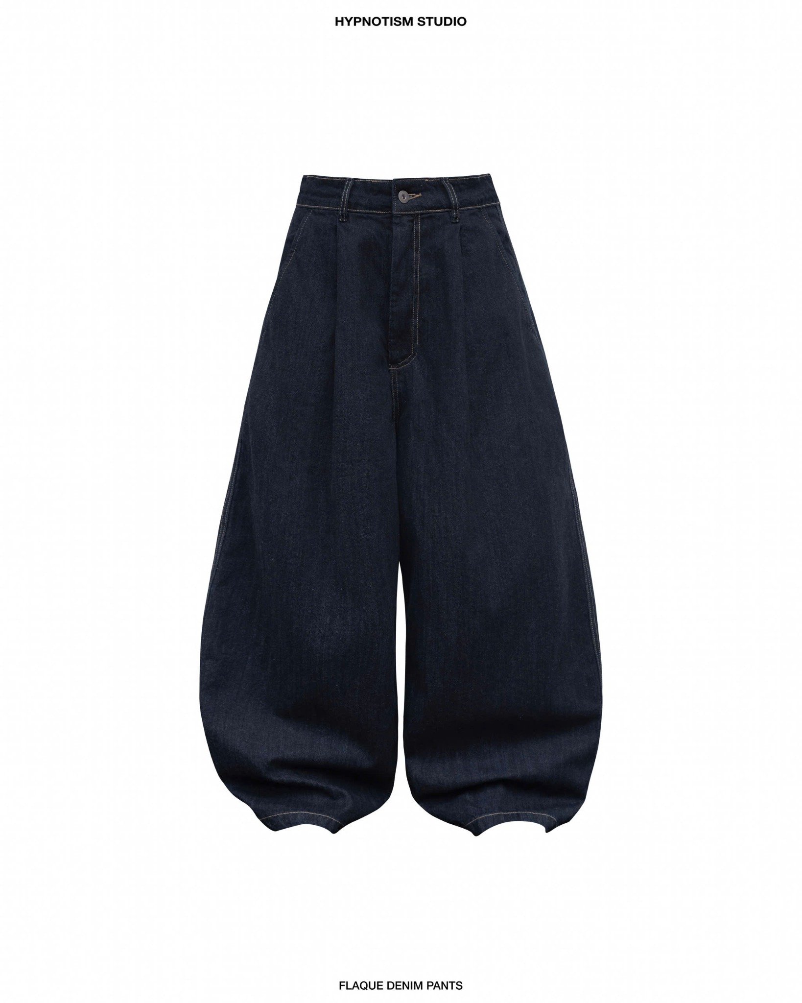 ◆UNKNOWN PLANET◆ Tutu Wide Curved Denim Pants Vintage Blac BOOSTER STRAP PANT BLACK DENIM – trashandvaudeville
