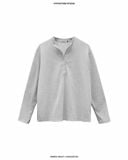  RIBBED HENLEY TOP 