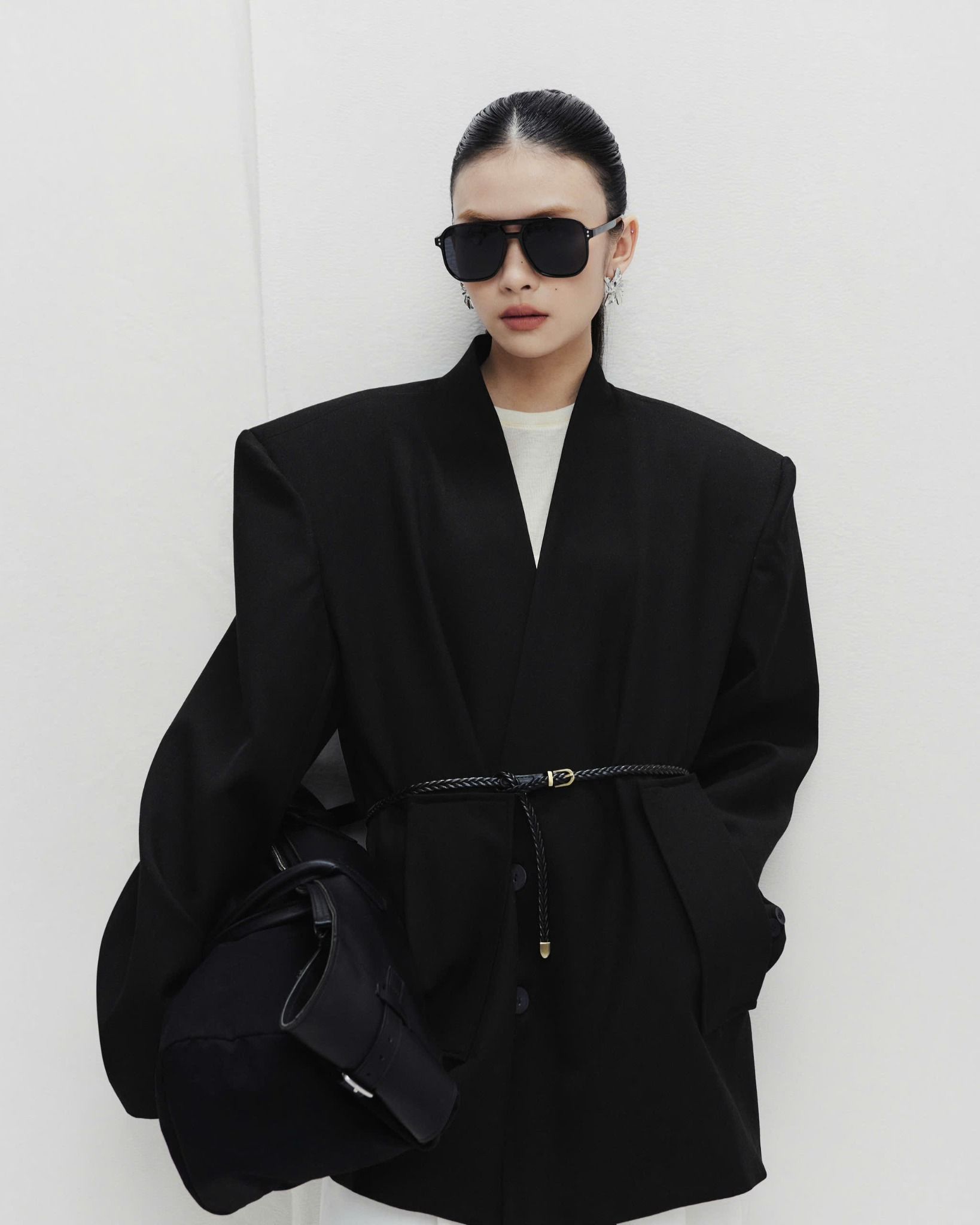  COLLARLESS BLAZER 
