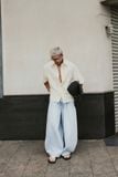  LOOSE FLOW DENIM PANTS 