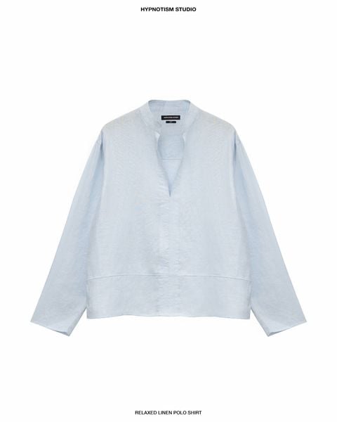  RELAXED LINEN POLO SHIRT 
