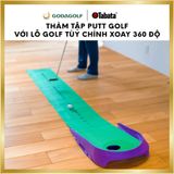  Thảm Tập Gạt Bóng Putt Golf Với Lỗ Xoay 360 độ FUJITA MAT U-2.3 GV0136 | Tabata Golf Chính Hãng 