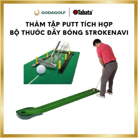  Thảm Tập Gạt Bóng Tabata Putter Mat GV0127, Thảm tập golf tại nhà | Tabata Golf chính hãng 