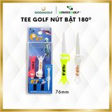  Tee Golf Nhựa Đầu vuông nút Bật 180º Koviss - Chân Đỡ Phát Bóng ET163 | 76 mm | Koviss Golf Chính Hãng. 