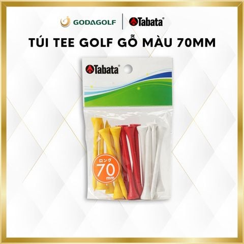  Tee Golf Gỗ Cao Cấp Tabata 70mm - Chân đỡ phát bóng GV0507 | Tabata Golf Chính Hãng 