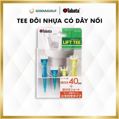 Tee Golf Nhựa Cao Cấp Tabata , Chân đỡ phát bóng có dây nối | 34mm 40mm 48mm | Tabata Golf chính hãng 