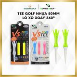  Tee golf Nhựa 80mm Lò Xo Xoay 360º Koviss - Chân Đỡ Phát Bóng Đế Vuông | Koviss Golf Chính Hãng. 