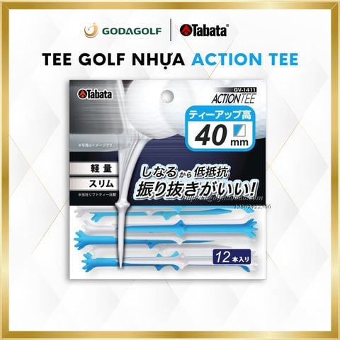  Tee Golf Nhựa Cao Cấp Tabata - Chân đỡ phát bóng GV1411 FWBL  | S 35mm 40mm 45mm | Tabata Golf chính hãng 