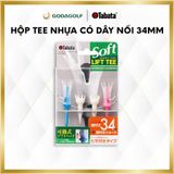  Tee Golf Nhựa Đầu Mềm Tabata 34mm, Chân Đỡ Phát Bóng (Bộ 4 cây) Tabata Golf Chính Hãng. 