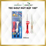  Tee Golf Nhựa Đầu vuông nút Bật 180º Koviss - Chân Đỡ Phát Bóng ET162 | 84 mm | Koviss Golf Chính Hãng. 