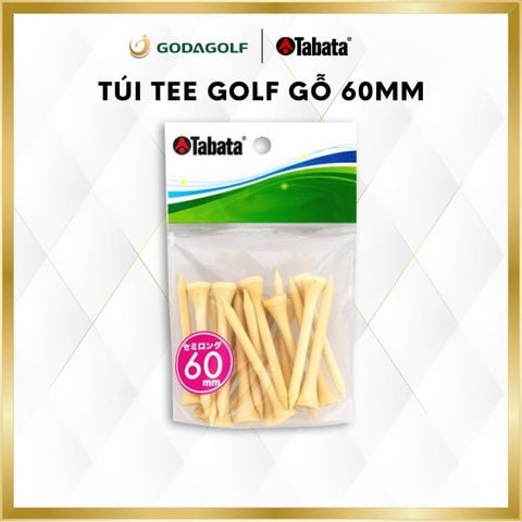  Tee Golf Gỗ Cao Cấp Tabata 60mm - Chân đỡ phát bóng GV0509 | Tabata Golf Chính Hãng 