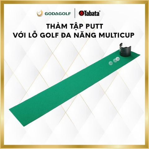  Thảm Tập golf Tabata Putting Mat Với Lỗ Golf Đa Năng GV0138, Thảm tập golf tại nhà | Tabata Golf chính hãng 