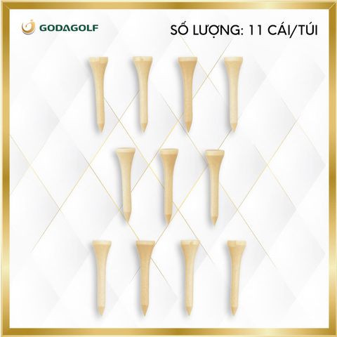  Tee Golf Gỗ Cao Cấp Tabata 40mm - Chân đỡ phát bóng GV0432 | Tabata Golf Chính Hãng 