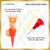  Tee Golf Nhựa Nam Châm Bật 180º Koviss - Chân Đỡ Phát Bóng Hoa Sen TT154 | 70mm - 70mm- 39mm | Koviss Golf Chính Hãng. 
