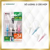  Tee Golf Nhựa Đầu Mềm Tabata 34mm, Chân Đỡ Phát Bóng (Bộ 4 cây) Tabata Golf Chính Hãng. 