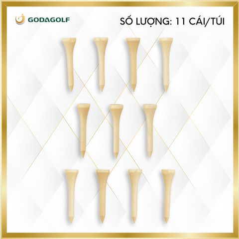  Tee Golf Gỗ Cao Cấp Tabata 55mm - Chân đỡ phát bóng GV0433 | Tabata Golf Chính Hãng 