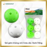  Gói 6 Bóng Nhựa Rỗng Tập Golf Tabata - Bóng Tập Golf (Khoảng cách bay tối đa 30M) - GV0310 | Tabata Golf Chính Hãng 