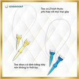  Tee Golf Nhựa Cao Cấp Tabata , Chân đỡ phát bóng có dây nối | 34mm 40mm 48mm | Tabata Golf chính hãng 