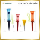  Tee Golf Nhựa Lò Xo Xoay 360º Koviss - Chân đỡ phát bóng VS108 |78mm 68mm 58mm 39mm| Koviss Golf Chính Hãng 