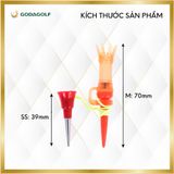  Tee Golf Nhựa Nam Châm Bật  180º Koviss - Chân Đỡ Phát Bóng Hoa Sen TT151 | 70mm - 39mm | Koviss Golf Chính Hãng. 