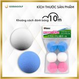  Gói 6 Bóng Xốp Tập Golf Tabata - Bóng Bọt Biển Mềm (Khoảng cách bay tối đa 10 M) GV0304| Tabata Golf Chính Hãng 