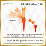  Tee Golf Nhựa Nam Châm Bật 180º Koviss - Chân Đỡ Phát Bóng Hoa Sen TT154 | 70mm - 70mm- 39mm | Koviss Golf Chính Hãng. 