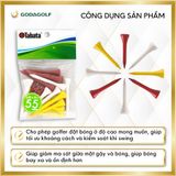  Tee Golf Gỗ Cao Cấp Tabata 55mm - Chân đỡ phát bóng GV0505 | Tabata Golf Chính Hãng 