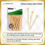  Tee Golf Gỗ Cao Cấp Tabata 82 mm - Chân đỡ phát bóng | Tabata Golf Chính Hãng 