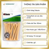  Tee Golf Gỗ Cao Cấp Tabata 82 mm - Chân đỡ phát bóng | Tabata Golf Chính Hãng 