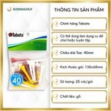  Tee Golf Gỗ Cao Cấp Tabata 40mm | Tabata Golf Chính Hãng 