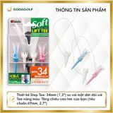  Tee Golf Nhựa Đầu Mềm Tabata 34mm, Chân Đỡ Phát Bóng (Bộ 4 cây) Tabata Golf Chính Hãng. 