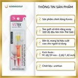  Tee Golf Nhựa Lò Xo Xoay 360º Koviss - Chân Đỡ Phát Bóng Golf VS102| 68mm - 39mm |  Koviss Golf Chính Hãng. 