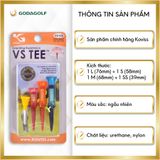  Tee Golf Nhựa Lò Xo Xoay 360º Koviss - Chân đỡ phát bóng VS108 |78mm 68mm 58mm 39mm| Koviss Golf Chính Hãng 