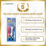  Tee Golf Nhựa Đầu vuông nút Bật 180º Koviss - Chân Đỡ Phát Bóng ET162 | 84 mm | Koviss Golf Chính Hãng. 