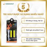  Tee golf Nhựa 80mm Lò Xo Xoay 360º Koviss - Chân Đỡ Phát Bóng Đế Vuông | Koviss Golf Chính Hãng. 