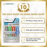  Tee Golf Nhựa Cao Cấp Tabata - Chân đỡ phát bóng GV1420A  |  62mm 77mm  | Tabata Golf chính hãng 