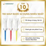  Tee Golf Nhựa Cao Cấp Tabata - Chân đỡ phát bóng GV1421  |  35mm 40mm 45mm  | Tabata Golf chính hãng 