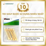  Tee Golf Gỗ Cao Cấp Tabata 70mm - Chân đỡ phát bóng GV0434 | Tabata Golf Chính Hãng 