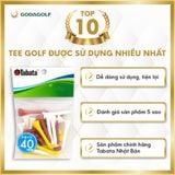  Tee Golf Gỗ Cao Cấp Tabata 40mm | Tabata Golf Chính Hãng 