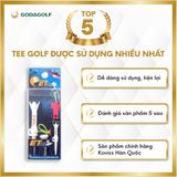  Tee Golf Nhựa Đầu vuông nút Bật 180º Koviss - Chân Đỡ Phát Bóng ET164 | 84 mm - 39mm | Koviss Golf Chính Hãng. 