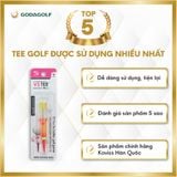  Tee Golf Nhựa Lò Xo Xoay 360º Koviss - Chân Đỡ Phát Bóng Golf VS102| 68mm - 39mm |  Koviss Golf Chính Hãng. 