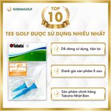  Tee Golf Nhựa Cao Cấp Tabata - Chân đỡ phát bóng GV1415  | 34mm 40mm 48mm  | Tabata Golf chính hãng 