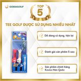  Tee Golf Nhựa Đầu vuông nút Bật 180º Koviss - Chân Đỡ Phát Bóng ET163 | 76 mm | Koviss Golf Chính Hãng. 