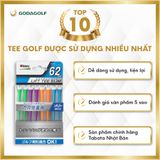  Tee Golf Nhựa Cao Cấp Tabata - Chân đỡ phát bóng GV1420B |  62mm 77mm  | Tabata Golf chính hãng 