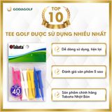  Tee Golf Nhựa Tabata 40 mm, Chân Đỡ Phát Bóng GV0467 | Tabata Golf Chính Hãng. 