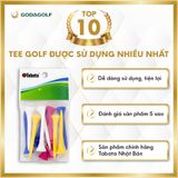  Tee Golf Nhựa Tabata 55 mm, Chân Đỡ Phát Bóng GV0477 | Tabata Golf Chính Hãng. 